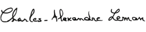 Signature de Charles-Antoine Leman, fondateur d'Eternall Stories