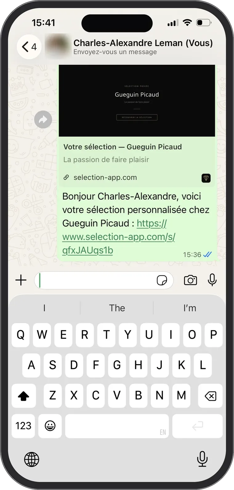 Selection, screen